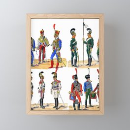 Napoleonic Westphalian Cavalry Framed Mini Art Print