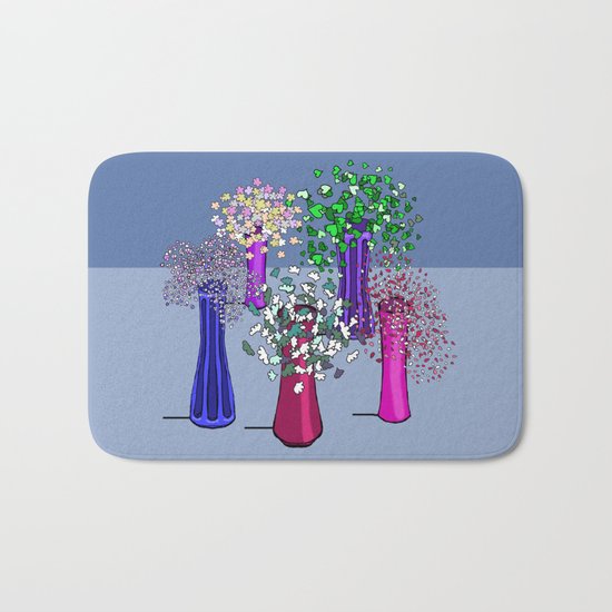 Cascade Flowers Bath Mat