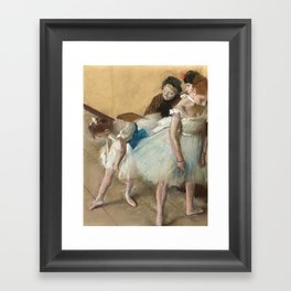 Dance Examination by Edgar Degas Framed Art Print