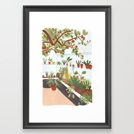 Indoor Greenhouse Framed Art Print
