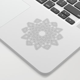 Geometric Line Mandala Sticker