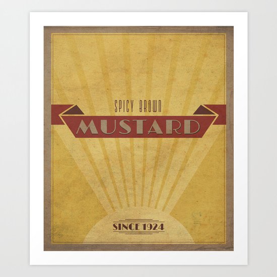 Spicy Brown Mustard Art Print
