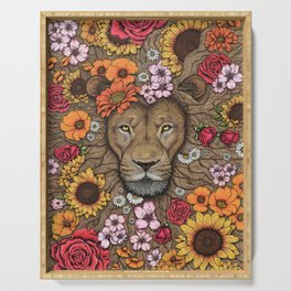 Floral Lion - Colour Serving Tray