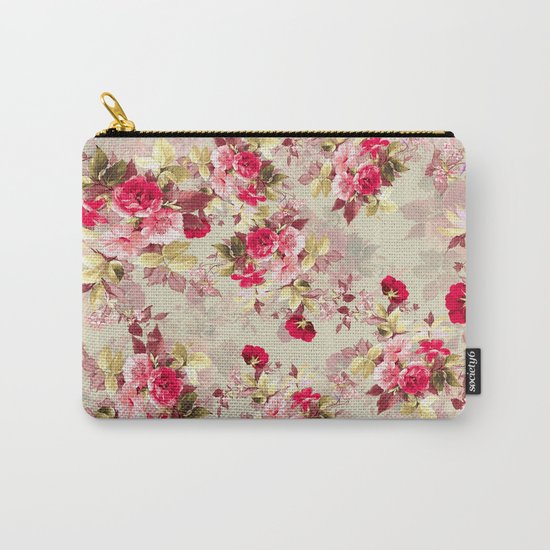 Vintage Roses Carry-All Pouch