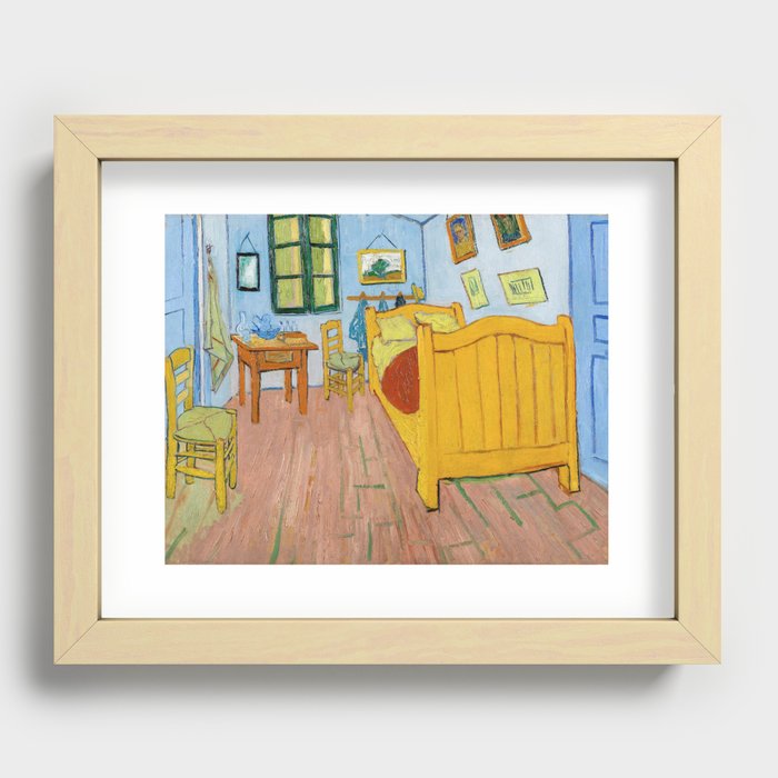 Vincent van Gogh - Vincent's Bedroom in Arles 1888 Recessed Framed Print