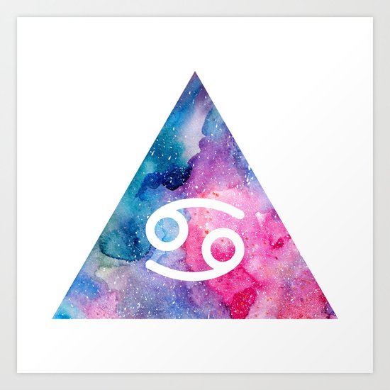Cancer Zodiac Art Print By Marina Demidova Society6