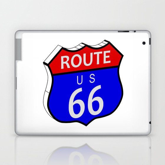 Route 66 Highway Sign Laptop & iPad Skin