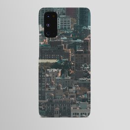 New York City Manhattan rooftops aerial view Android Case