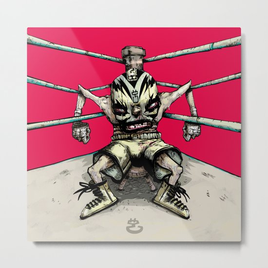 El Rudo Hurricane Miguel Metal Print