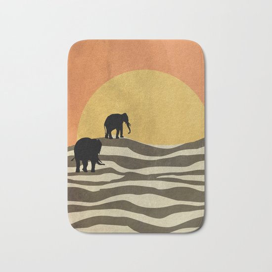African Sunset Bath Mat