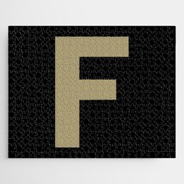 Letter F (Sand & Black) Jigsaw Puzzle