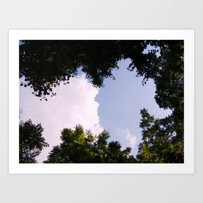 Shapes with Trees Art Print