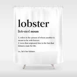 Lobster Definition Shower Curtain