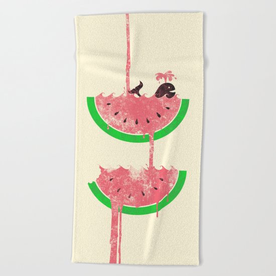 watermelon falls Beach Towel