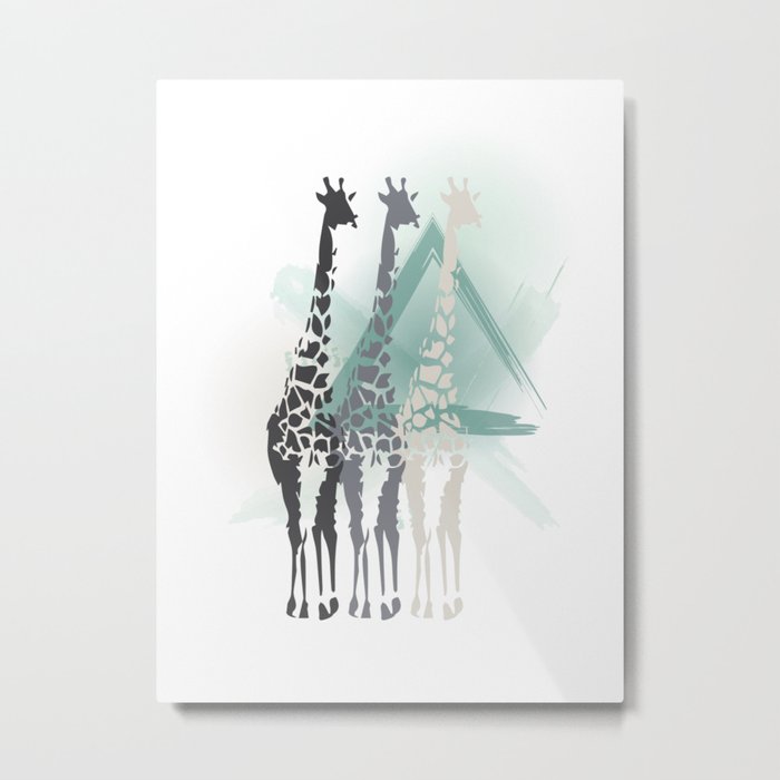 Giraffa camelopardalis Metal Print
