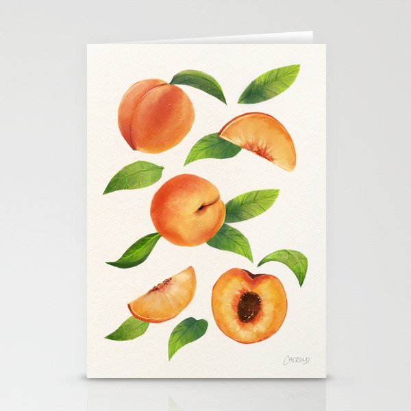 Peachy Peaches Stationery Cards
