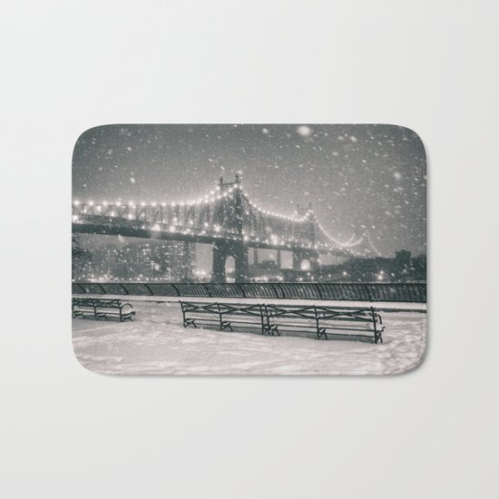 New York City Snow Bath Mat