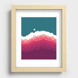 Sunlight Over the Hill No. 1 Recessed Framed Print
