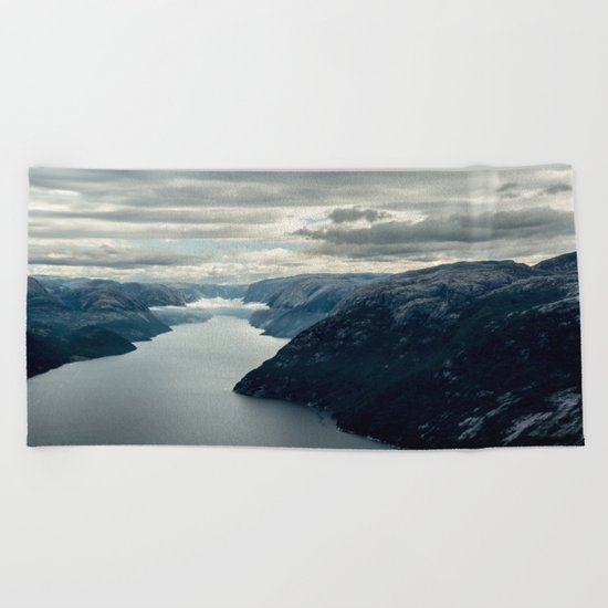 Moody landscape III Beach Towel