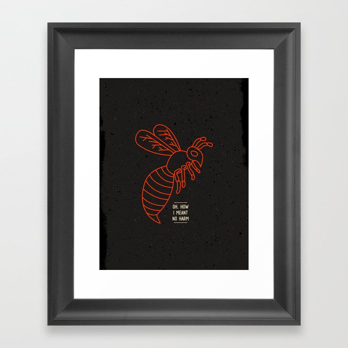 Predatory Wasp of the Palisades Framed Art Print