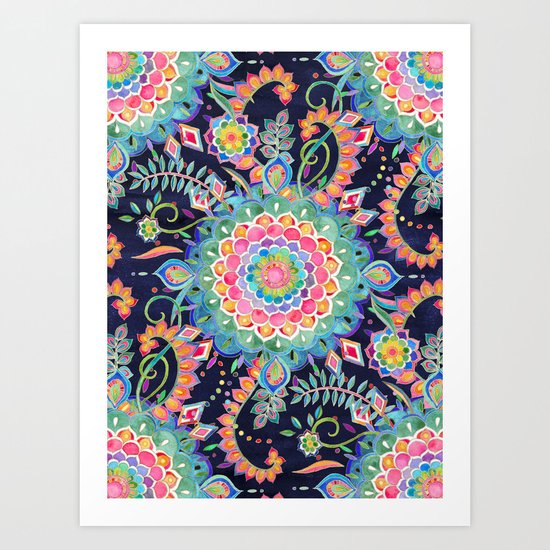 Color Celebration Mandala Art Print