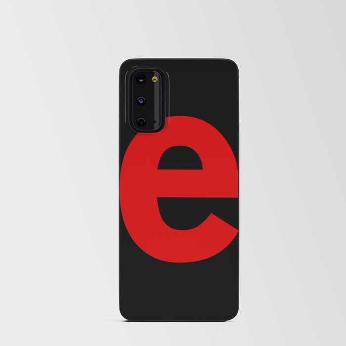 letter E (Red & Black) Android Card Case