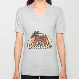 Orlando beach city V Neck T Shirt