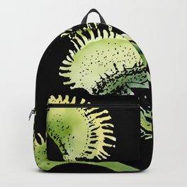 Venus Fly Trap Color Illustration Backpack | Plant, Penandink, Nature, Watercolor, Pattern, Ink Pen, Antique, Painting, Green, Vintage 