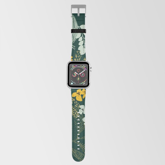 autumn leaves emerald Apple Watch Band