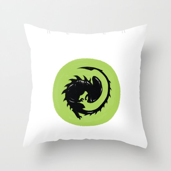 Alien Origin Throw Pillow