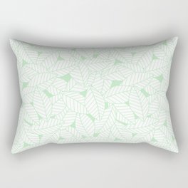 Leaves in Wintergreen Rectangular Pillow