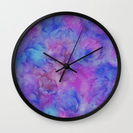 Painted Anemone Flowers 3 Wall Clock