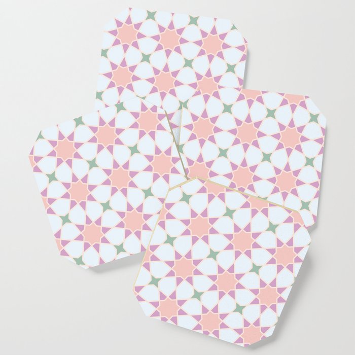islamic geometric pattern Coaster
