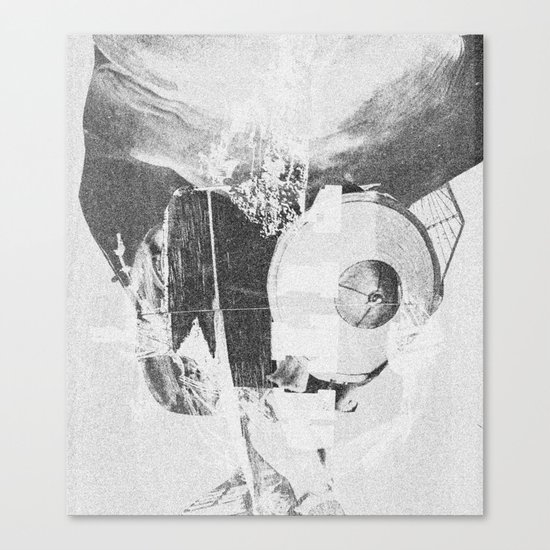 When B, grey Canvas Print