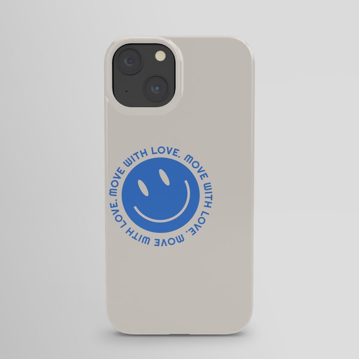 Move With Love Blue Phone Case iPhone Case