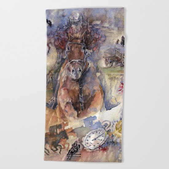 Way to victory Beach Towel