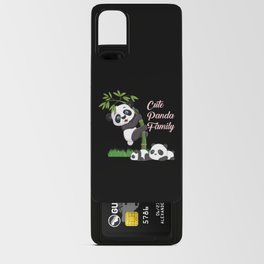 Cute animal friendly panda family Android Card Case