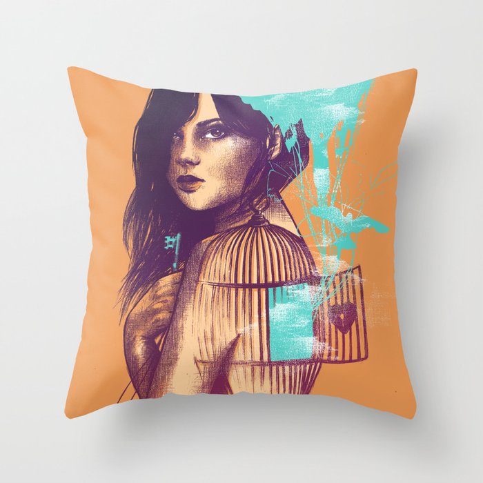 We Must Be Free Throw Pillow