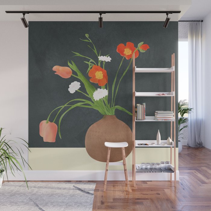 Flowers in a Vase 03 Wall Mural