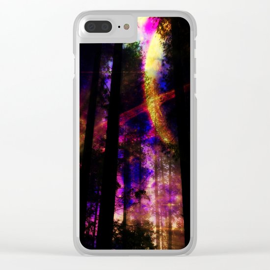 close your eyes and dream with me Clear iPhone Case