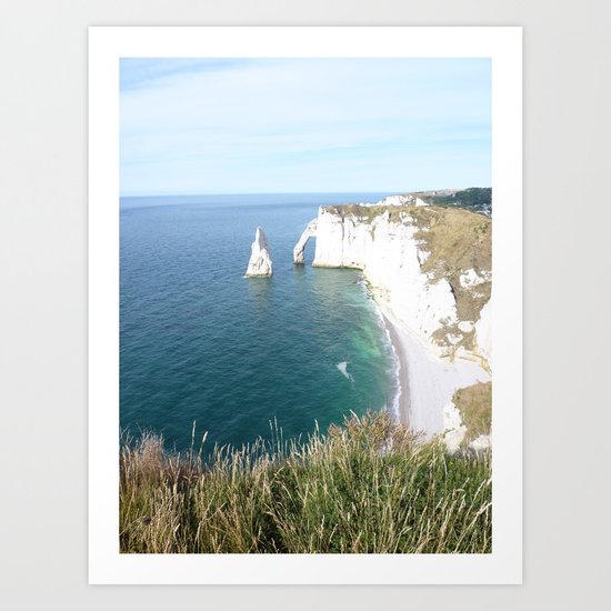 Cliffs at Etretat Art Print