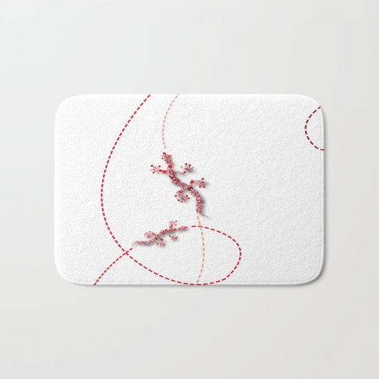 Running Lizard Bath Mat