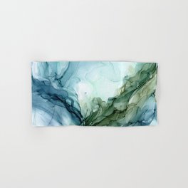 Nature Landscape Inspired Abstract Flow Painting 2 Hand & Bath Towel