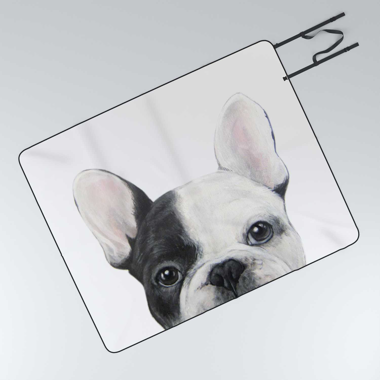 French Bulldog Dog Illustration Original Painting Print Picnic