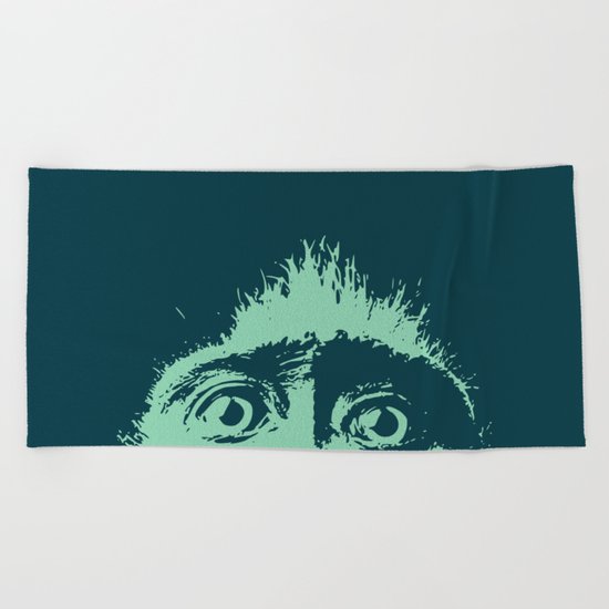 Peeping tom Beach Towel