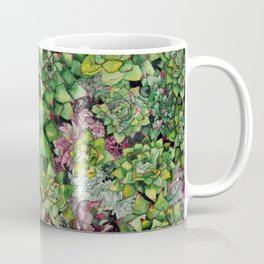 Watercolour Succulents Coffee Mug