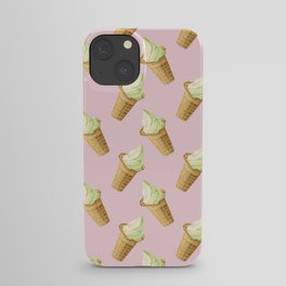 Ice Cream Pattern - Pink iPhone Case