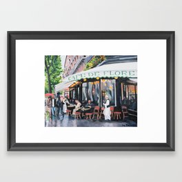 French Cafe Framed Art Print