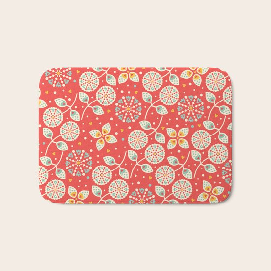 Vintage Flora Bath Mat