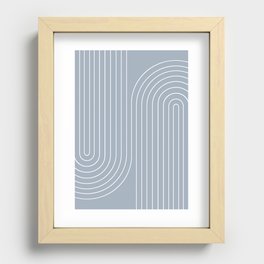 Minimal Line Curvature LXXVII Recessed Framed Print